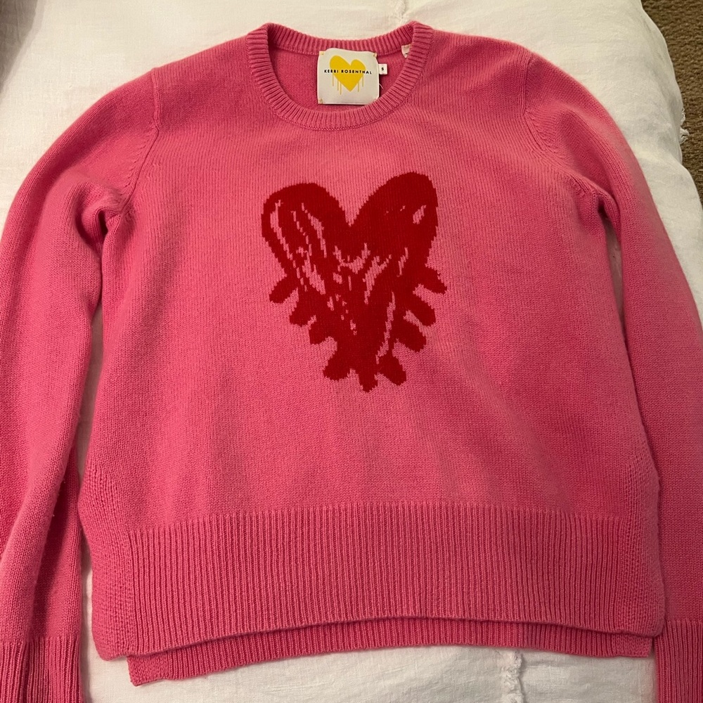 Pink Heart Sweater